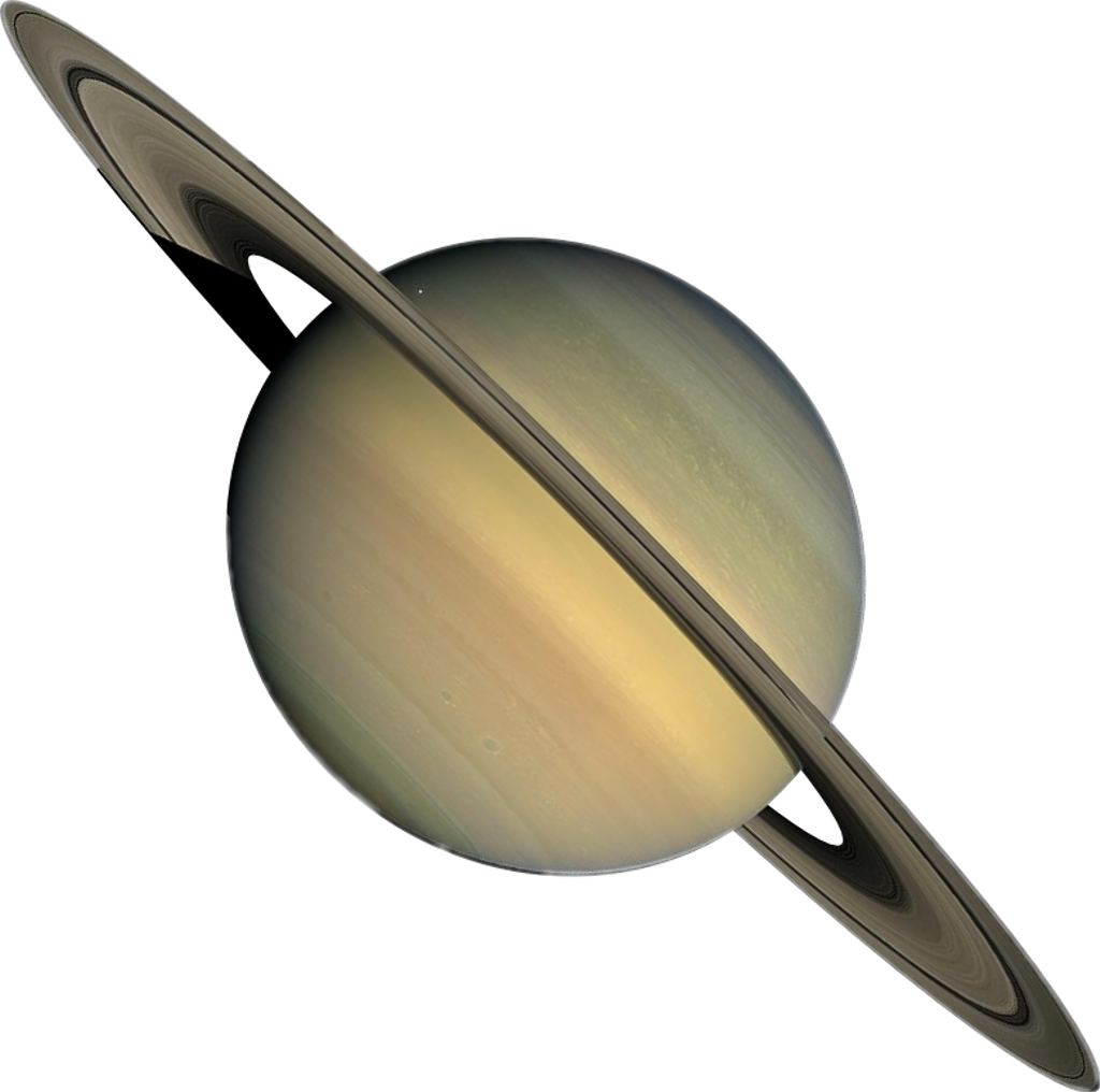 Saturn Planet Rings Isolated PNG Image