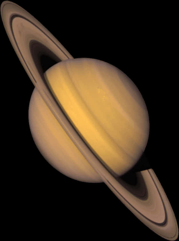 Saturn Planet Rings Portrait PNG Image