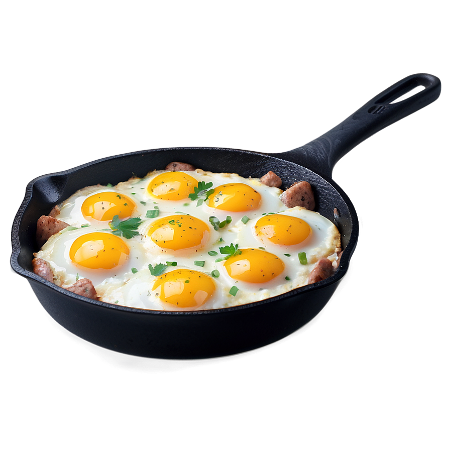 Sausage And Eggs Skillet Png Oqq84 PNG Image