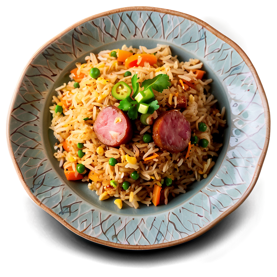 Sausage Fried Rice Png 06262024 PNG Image