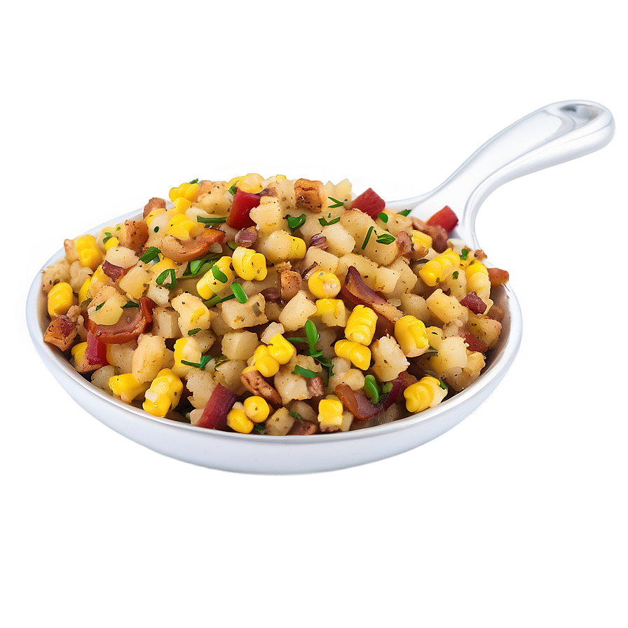 Savory Corn And Bacon Stuffing Png Hsa97 PNG Image