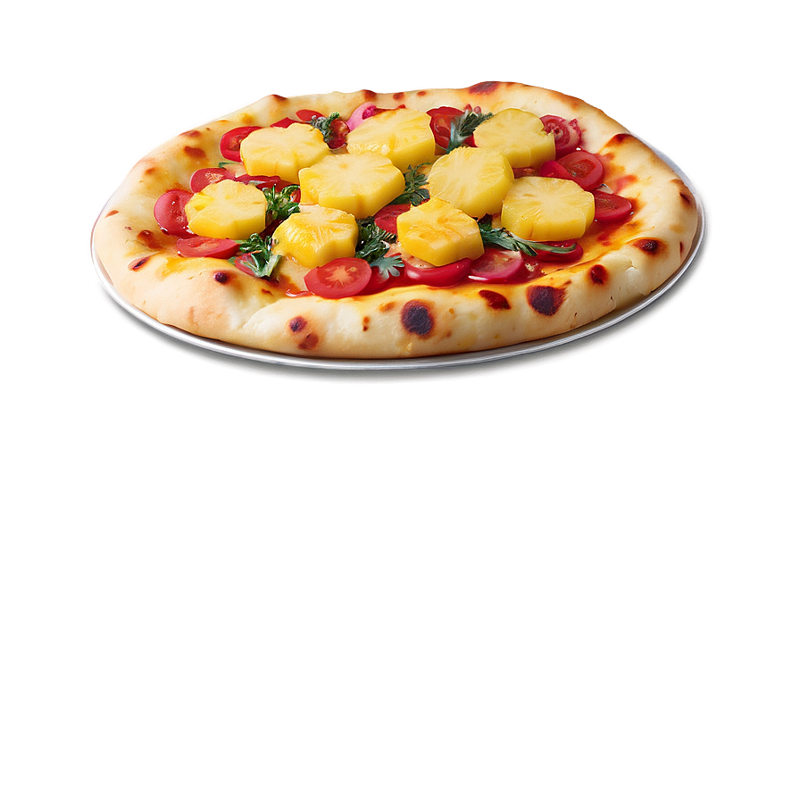 Savory Sweet Pineapple Pizza Png Enk PNG Image