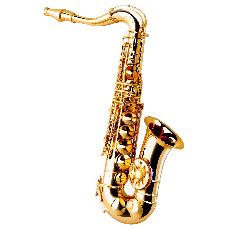 Saxophone With Musical Clef Png Uhj10 PNG Image