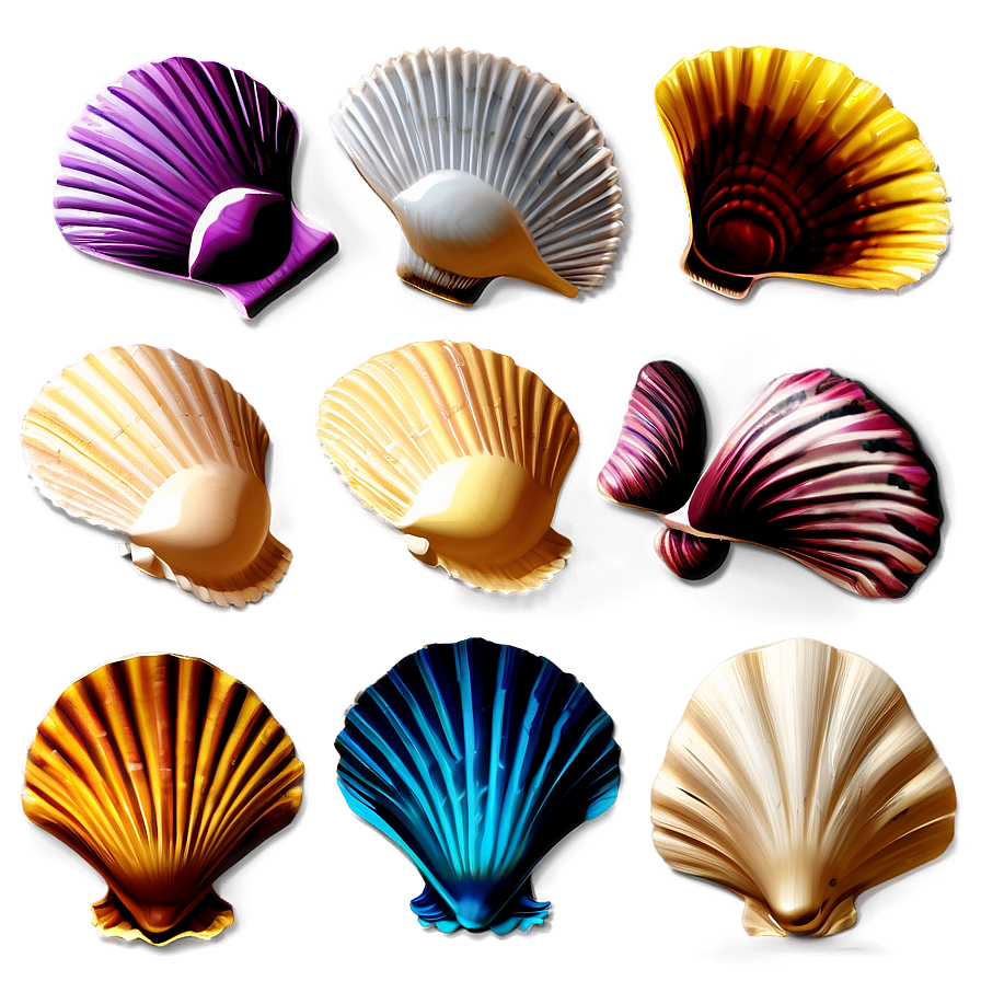 Scallop Shells Collection Png 18 PNG Image