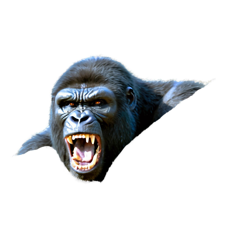 Scary Angry Gorilla Png Dbs47 PNG Image