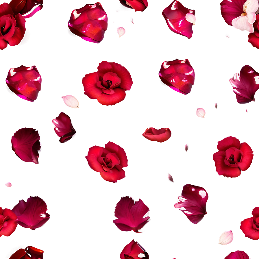 Scattered Rose Petals Png Ngb25 PNG Image