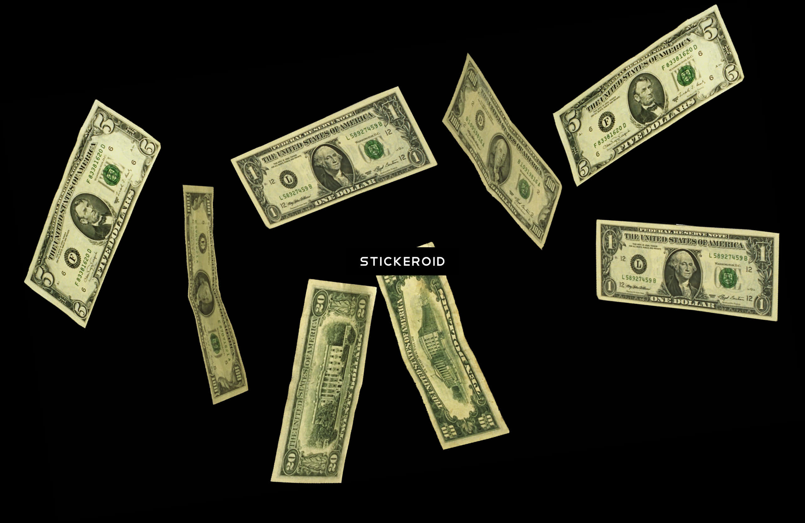 Scattered_ U S_ Dollar_ Bills_ Falling PNG Image