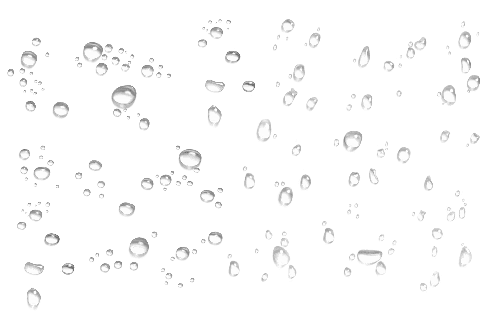 Scattered Water Dropletson Glass PNG Image