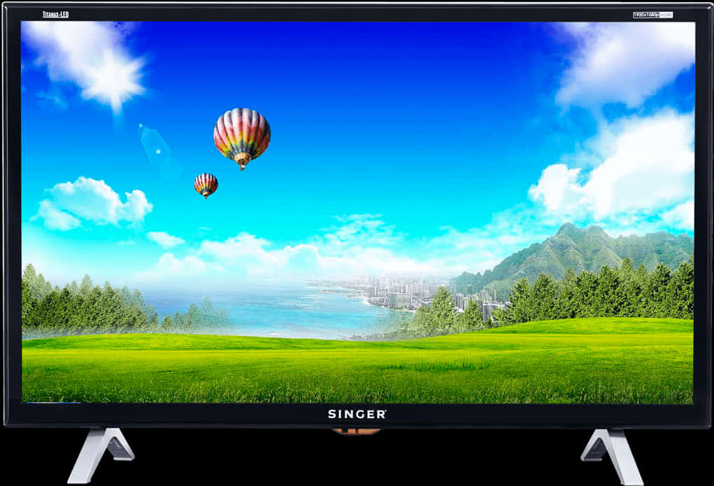 Scenic Displayon T V PNG Image