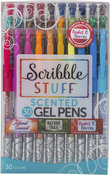 Scented Gel Pens30 Pack PNG Image