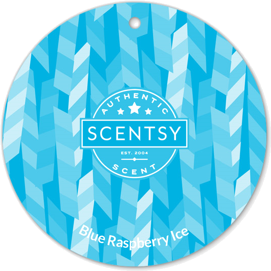 Scentsy Blue Raspberry Ice Scent Circle PNG Image