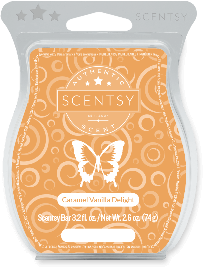 Scentsy Caramel Vanilla Delight Wax Bar PNG Image