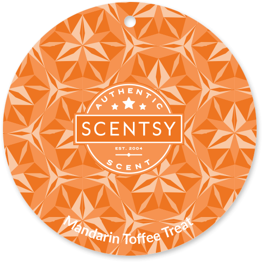 Scentsy Mandarin Toffee Treat Air Freshener Disc PNG Image