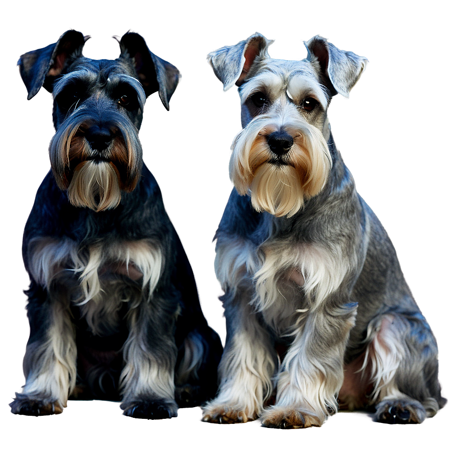 Schnauzer Family Portrait Png Nqe17 PNG Image