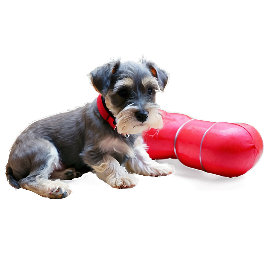 Schnauzer Puppy Training Session Png Dnh PNG Image