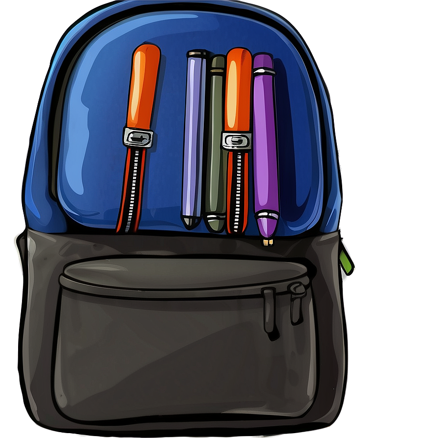 School Backpack Clipart Png Wyk19 PNG Image