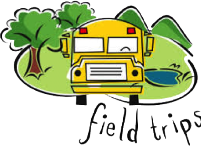 School Bus Field Trips Cartoon PNG Image