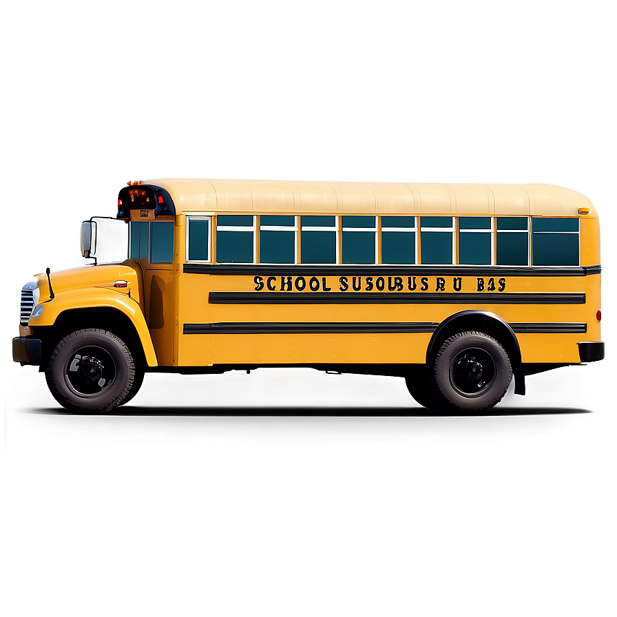 School Bus In Morning Light Png Fhh80 PNG Image