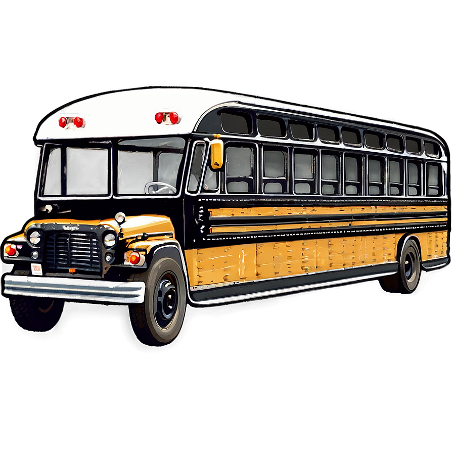 School Bus On Narrow Bridge Png 98 PNG Image