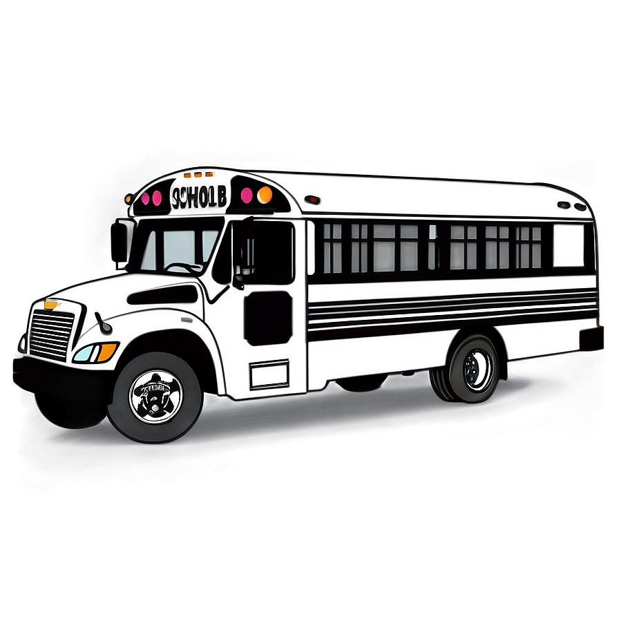 School Bus Outline Png 06282024 PNG Image