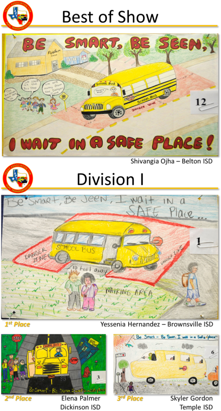 School Bus Safety Drawing Competition Winners PNG Image