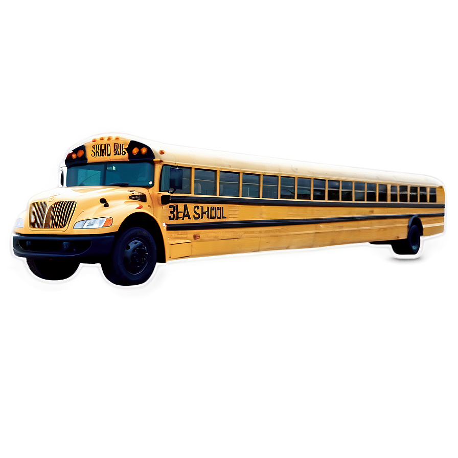 School Bus Under Sunny Sky Png 05242024 PNG Image