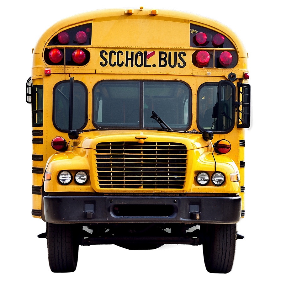 School Bus Under Sunny Sky Png Cep74 PNG Image