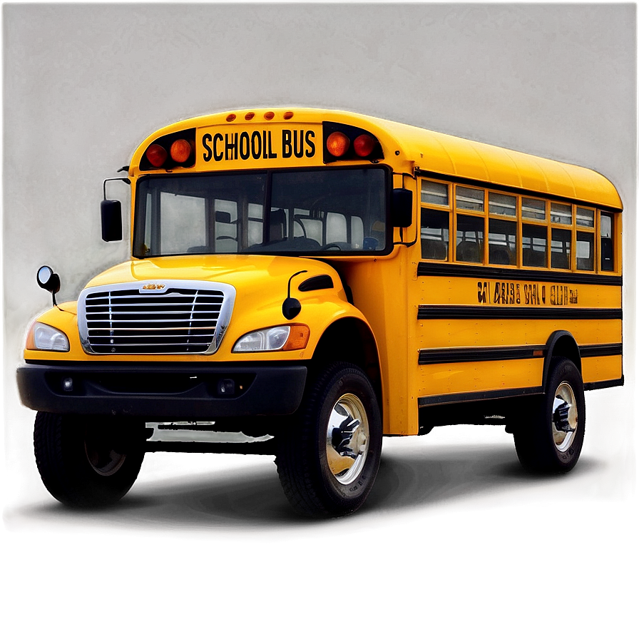 School Bus With Children Png Hof PNG Image