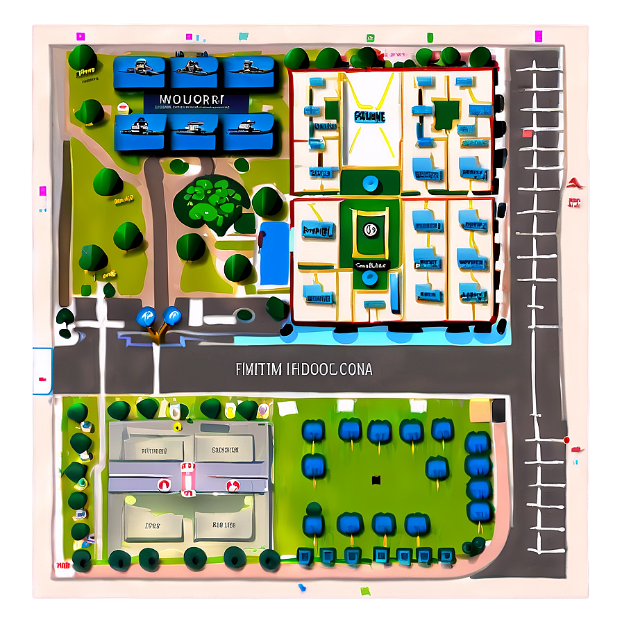 School Campus Map Png Ajr30 PNG Image