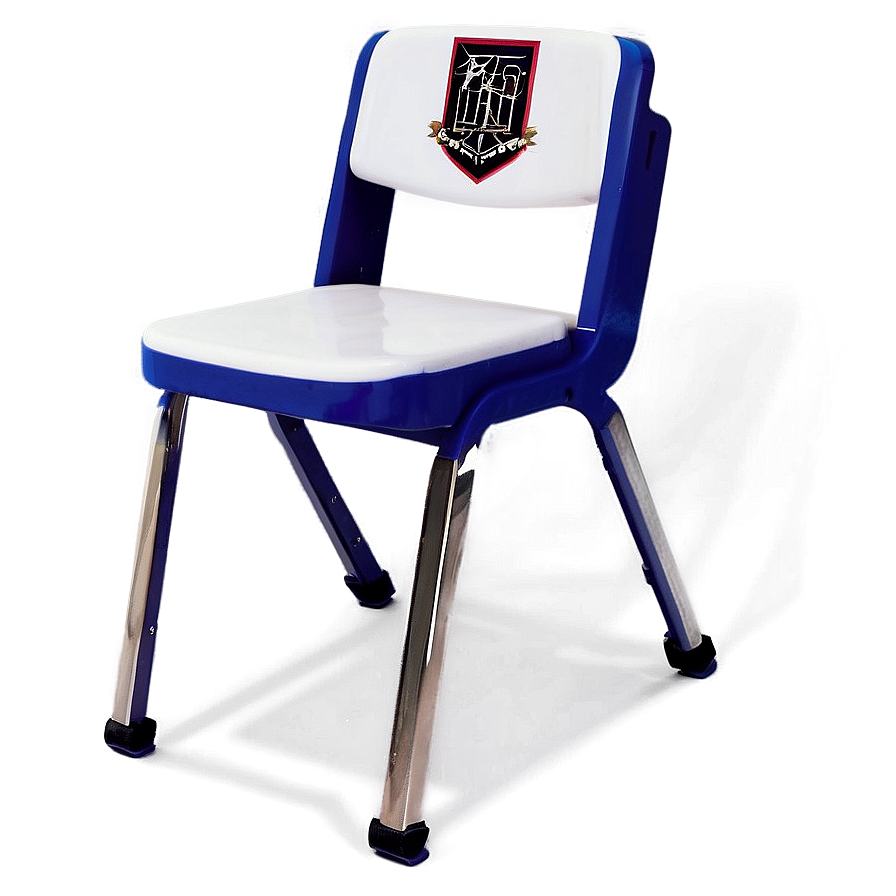 School Chair With Logo Png Lji81 PNG Image