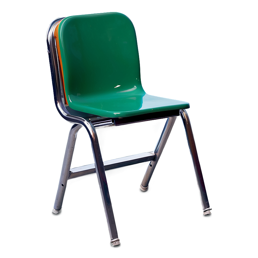 School Chair With Writing Pad Png Aih PNG Image