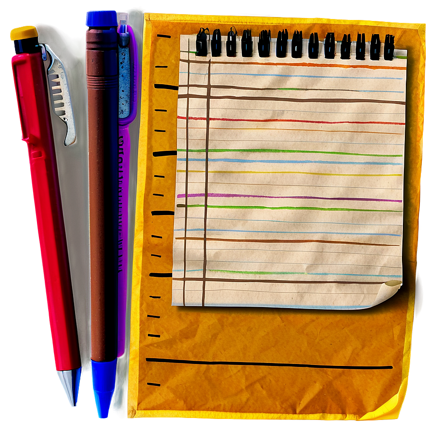 School Note Paper Png 06262024 PNG Image