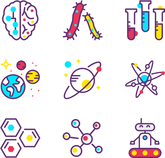 Science_ Icons_ Set PNG Image