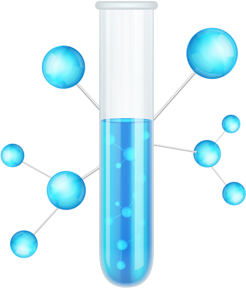 Science Test Tube Network Concept PNG Image