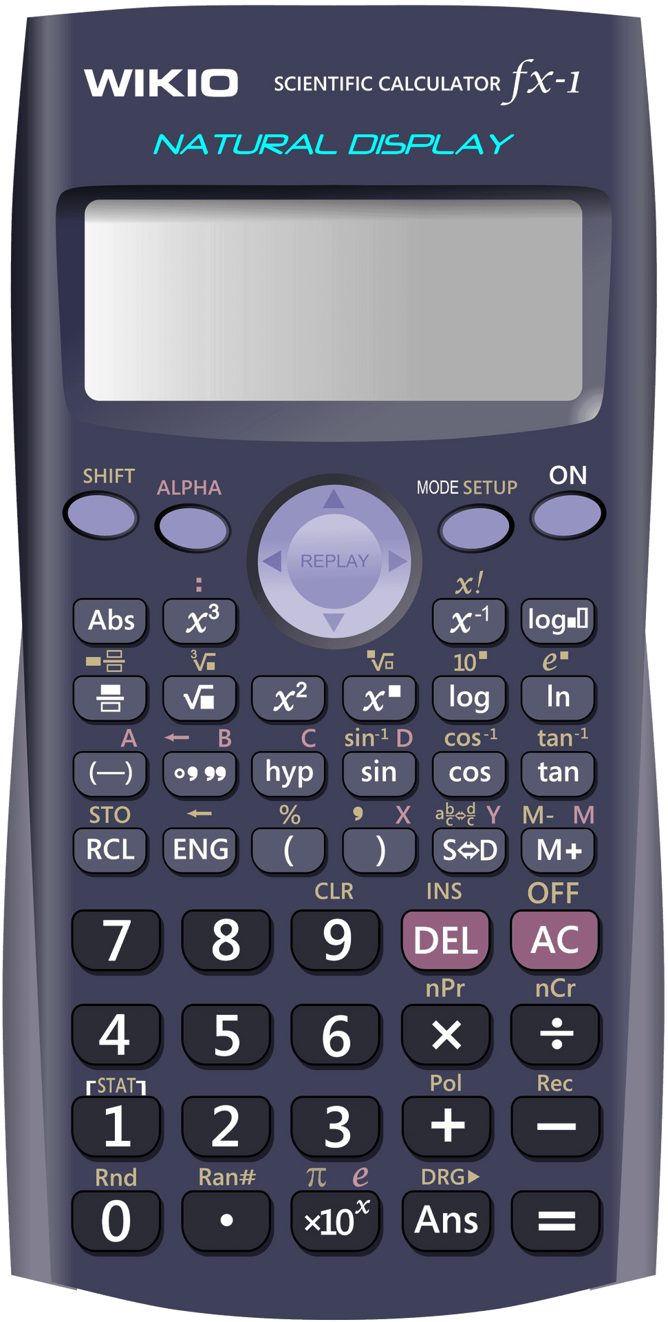 Scientific Calculator Natural Display PNG Image