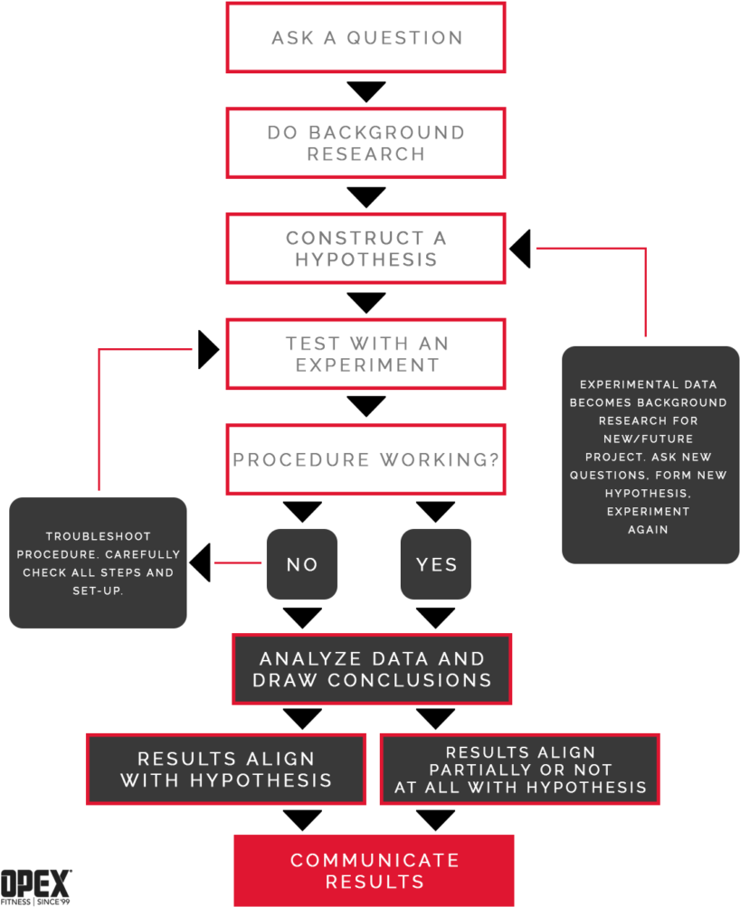 Scientific Method Flowchart PNG Image