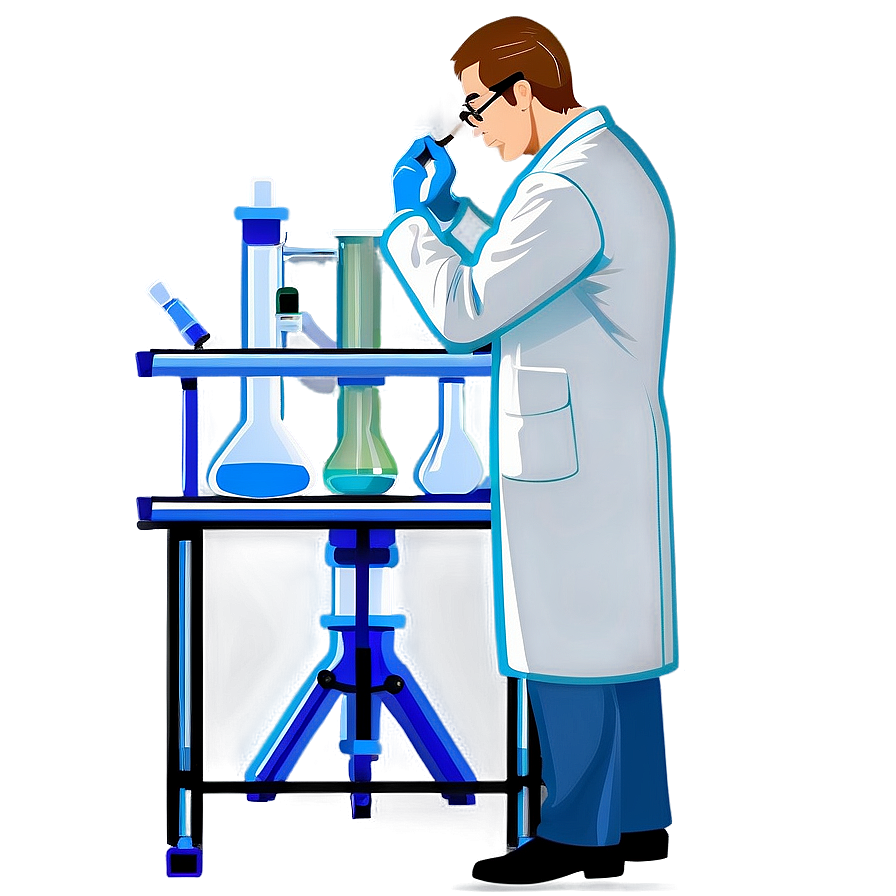 Scientist In Lab Png Hxd PNG Image