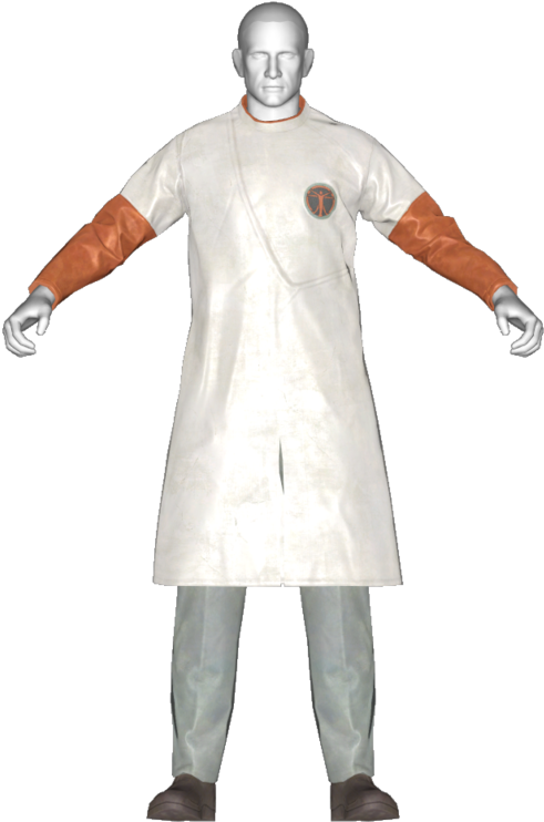 Scientistin Lab Coat3 D Model PNG Image