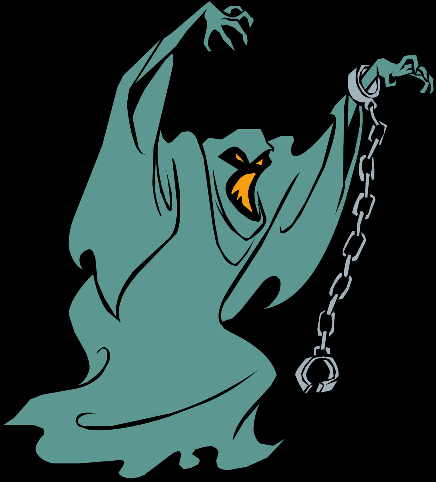 Scooby Doo Ghostly Figure PNG Image