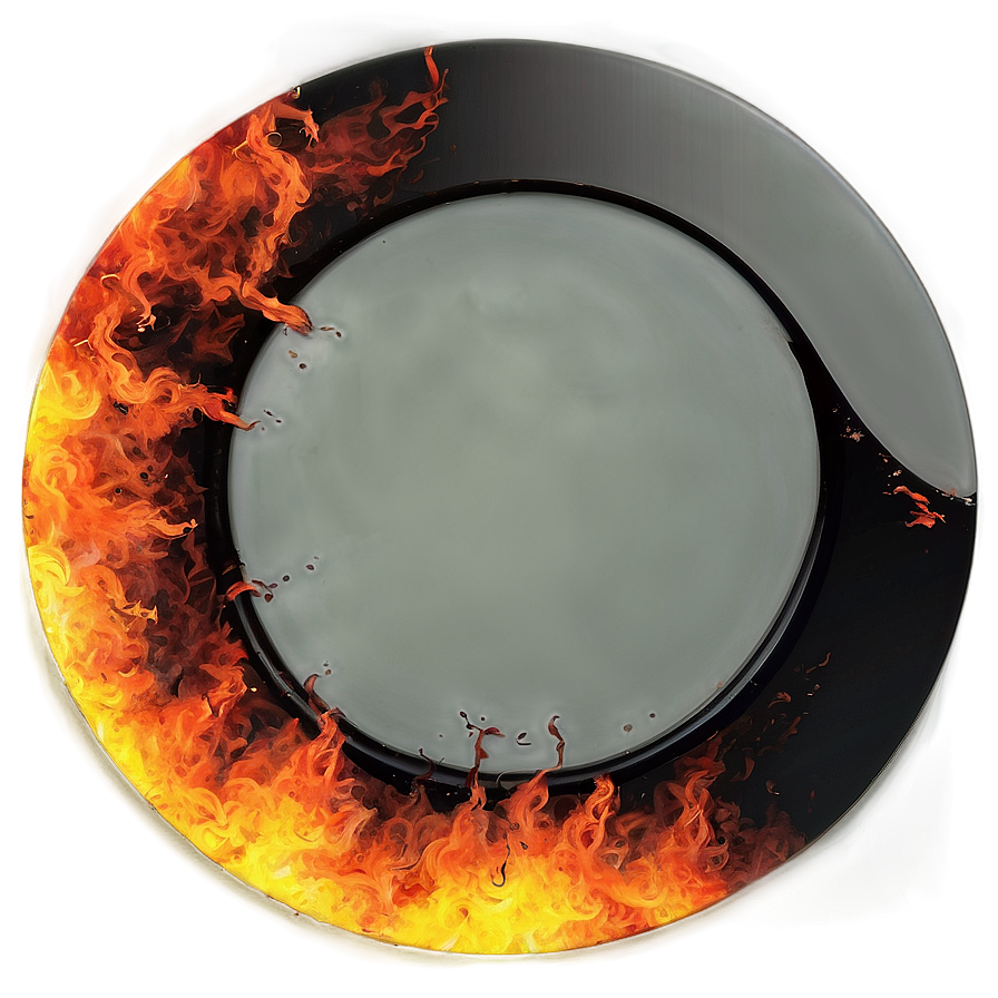 Scorched Circle Illustration Png 25 PNG Image