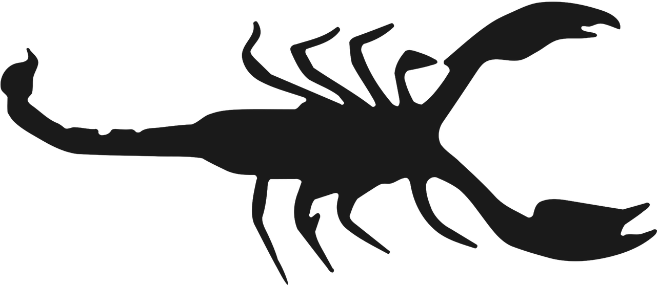 Scorpio Silhouette Graphic PNG Image