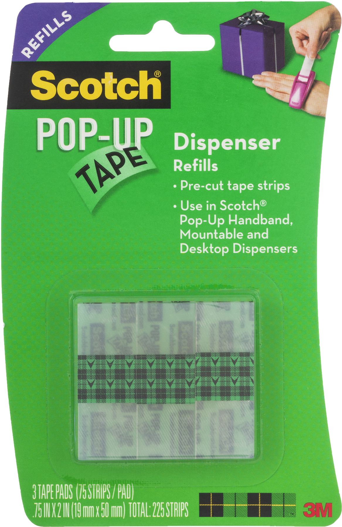 Scotch Pop Up Tape Refills Packaging PNG Image