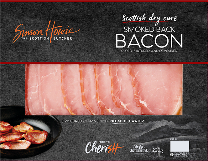 Scottish Smoked Back Bacon Package PNG Image