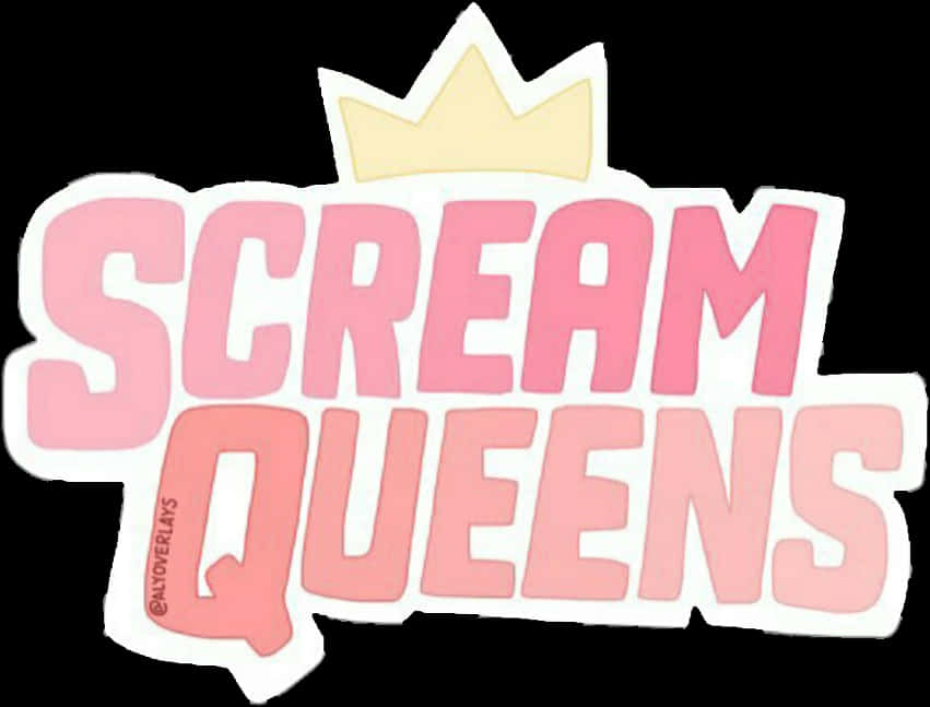 Scream Queens Logowith Crown PNG Image