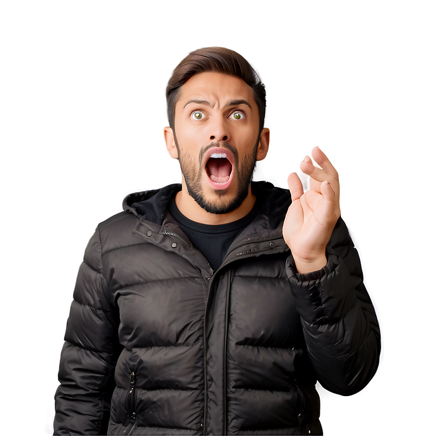 Screaming Fear Face Png Lxl5 PNG Image