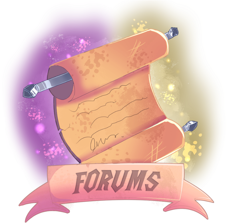 Scrolling Forum Banner PNG Image