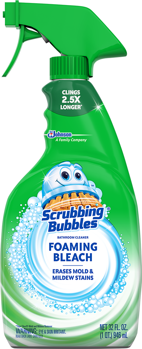 Scrubbing Bubbles Bathroom Cleanerwith Bleach PNG Image