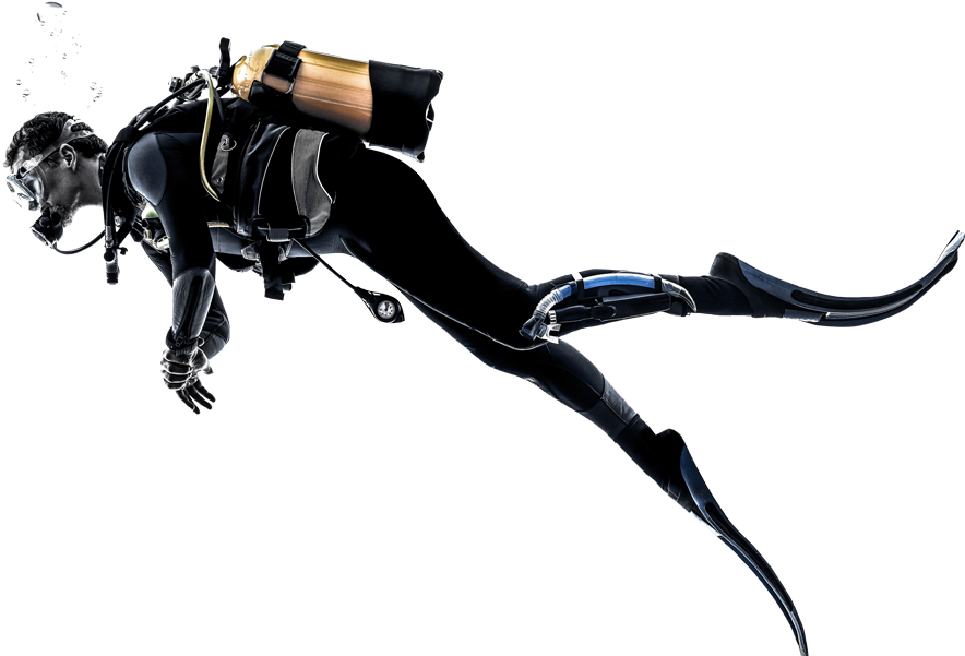 Scuba Diverin Action.png PNG Image