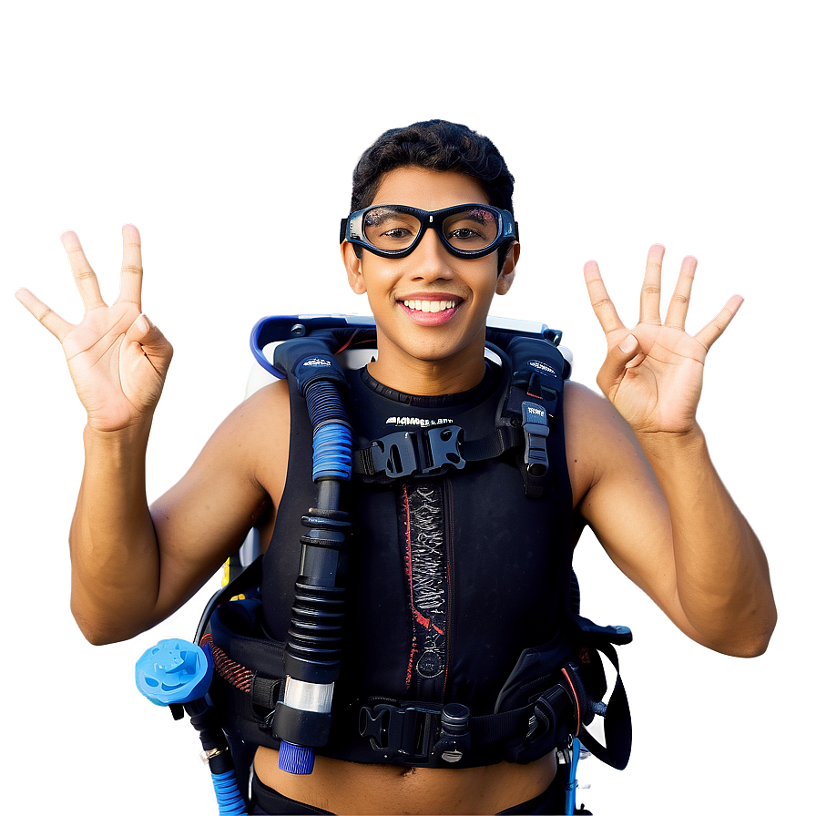 Scuba Diving Hand Signals Png Esk96 PNG Image