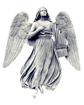 Sculpted Angel Figure PNG Image